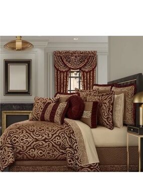 J Queen New York Renzo 4-Pc. Comforter Set, King   NEW